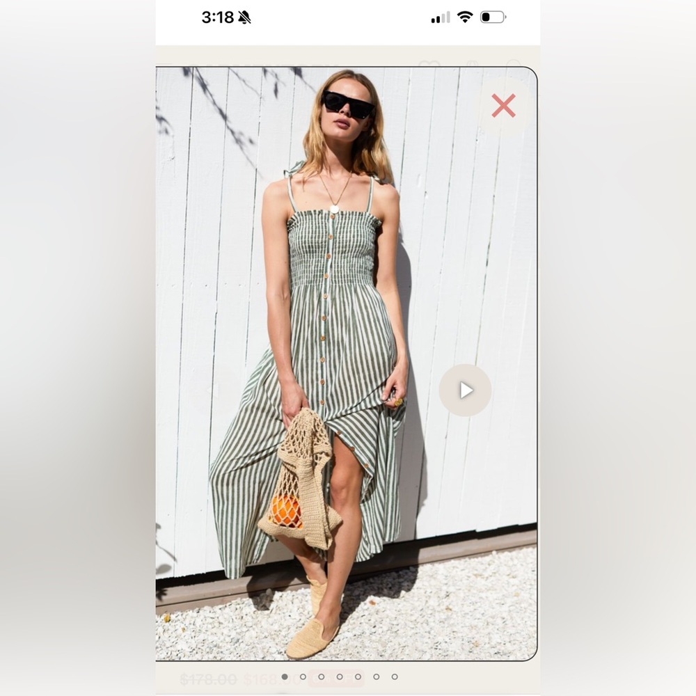 Emerson Fry JA Collection Textured Top in Cream and Green